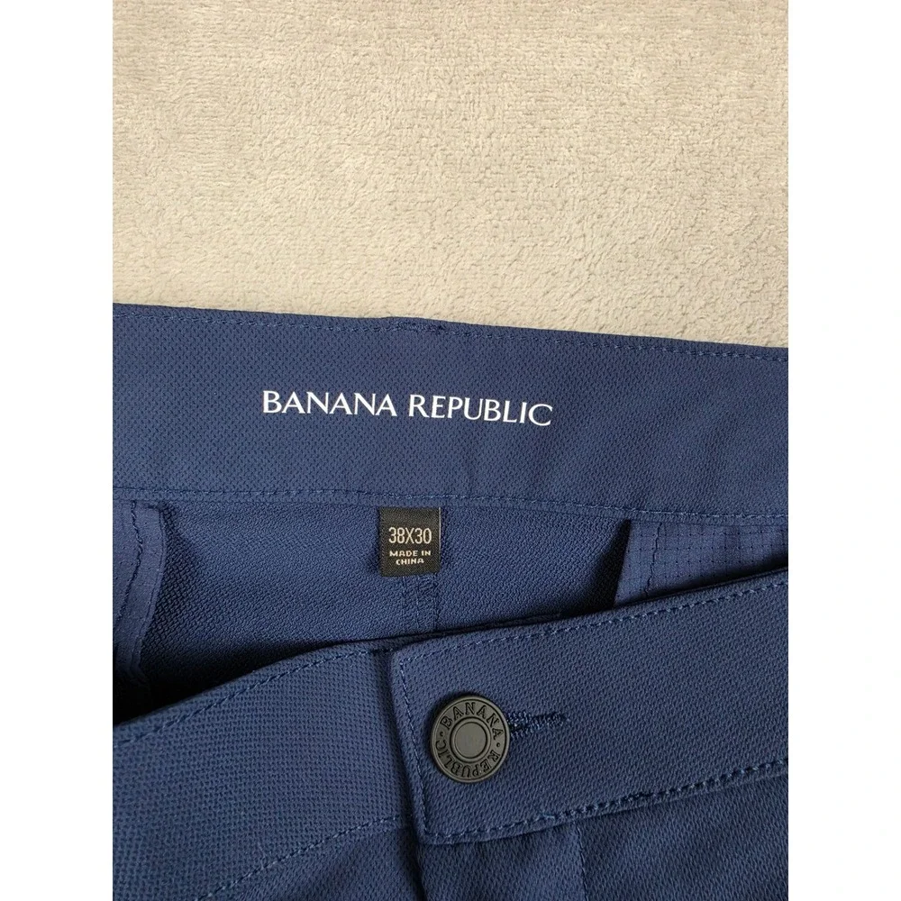 Banana Republic Pants Mens 38x30 Blue Performance Chino Golf Trousers